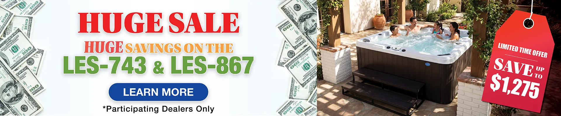 Calspas hot tub being used in a family setting - Saratoga Springs